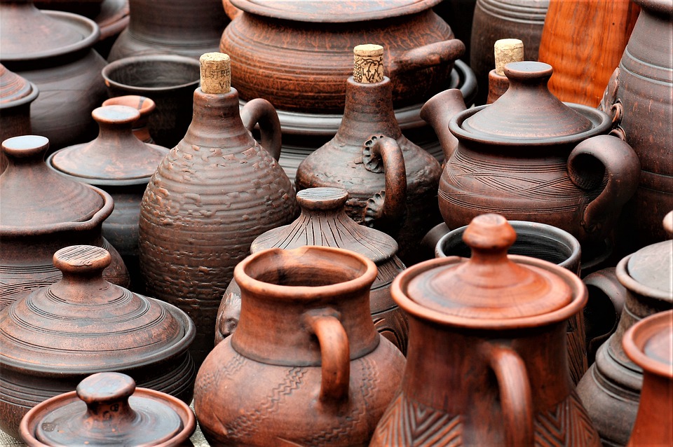 clay pots