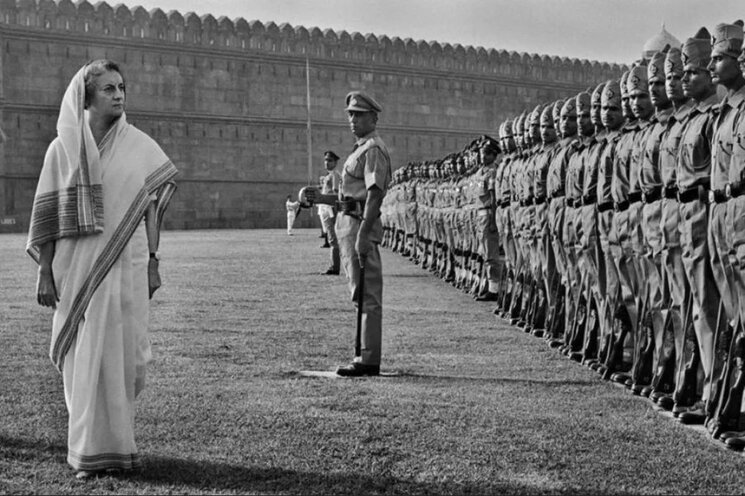 Indira Gandhi at Red Fort