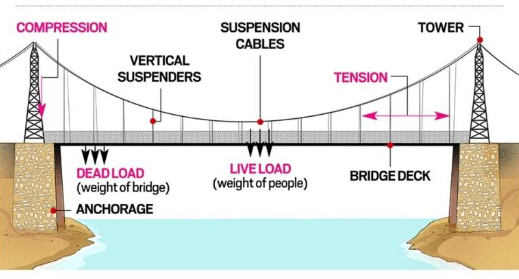 suspension bridge morbi