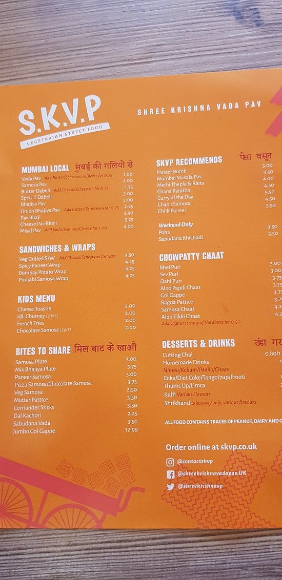 Mumbai Friends sells vada pao in London