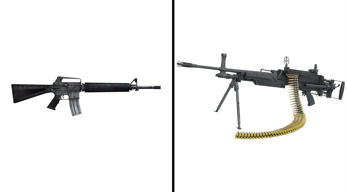 Difference between gun and rifle गन और राइफ़ल के बीच अंतर