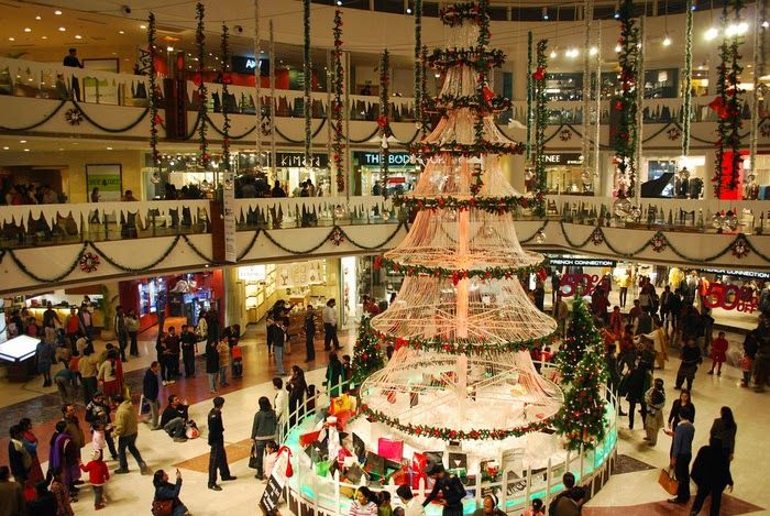 Festive Decorations At delhi Malls