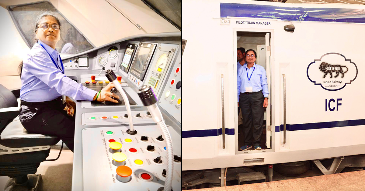 Surekha Yadav the first woman loco pilot of Vande Bharat