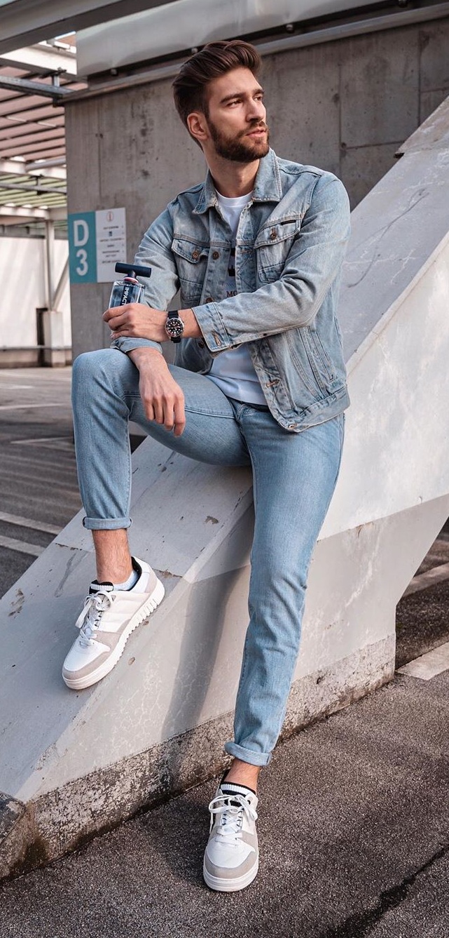 denim jacket Sneakers