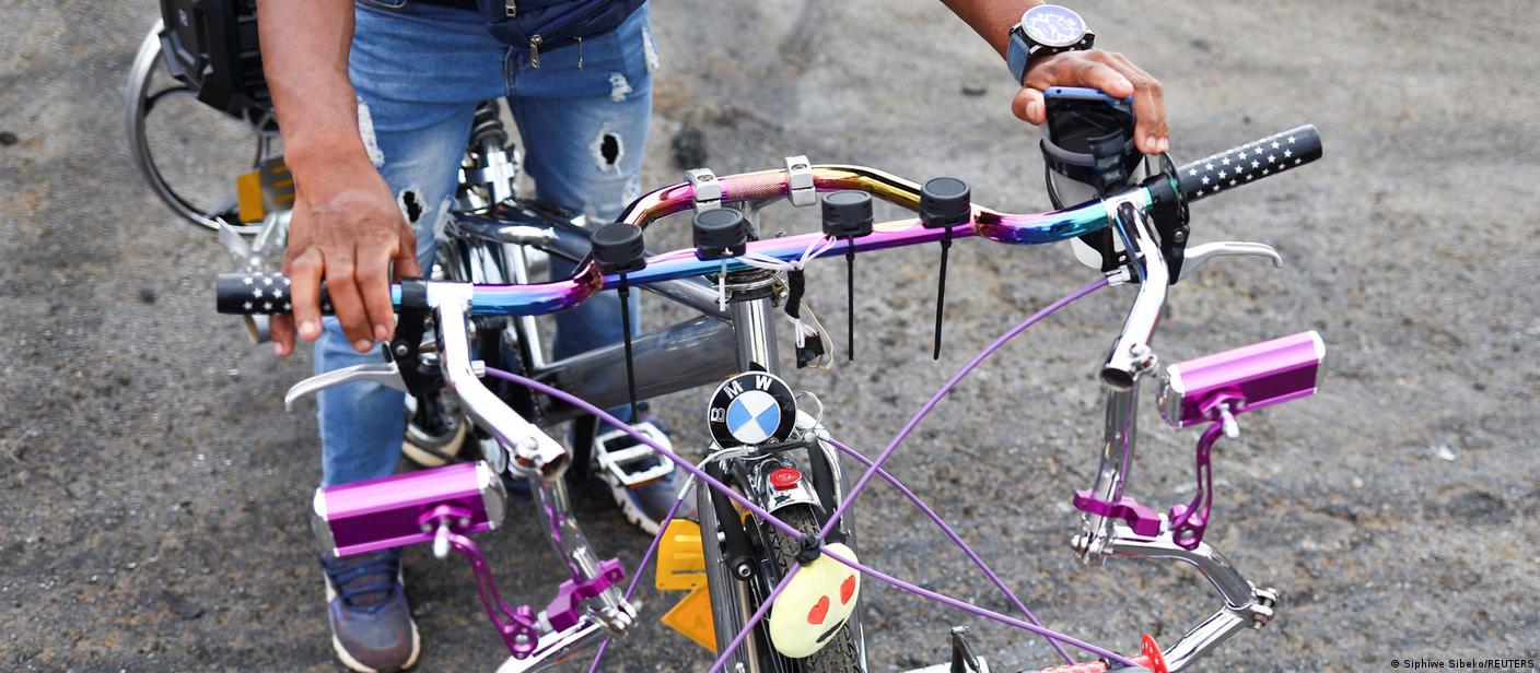 South African Township Boys Spin Bikes