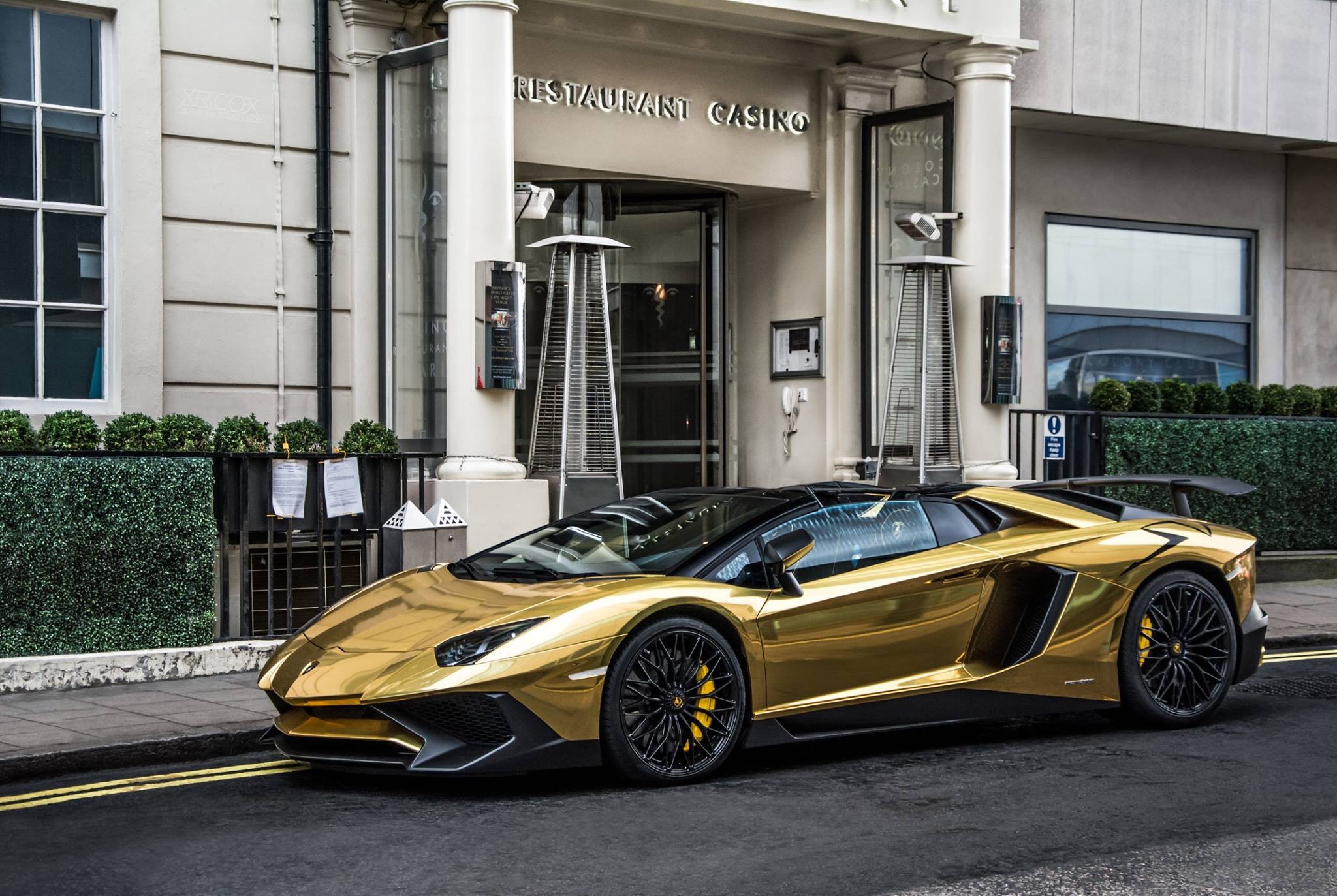 gold-plated Lamborghini Aventador SV