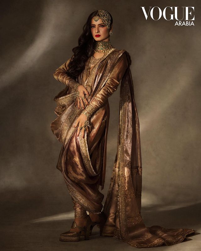 Bollywood Actress Rekha Features on Vogue Arabia
