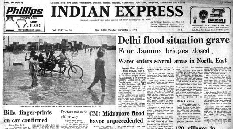 flood in delhi 1978