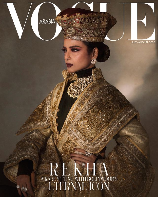 Bollywood Actress Rekha Features on Vogue Arabia