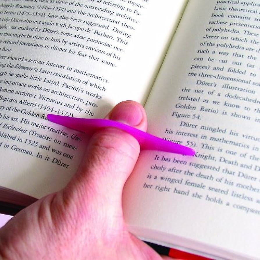 thumb Hole Book Page Holder