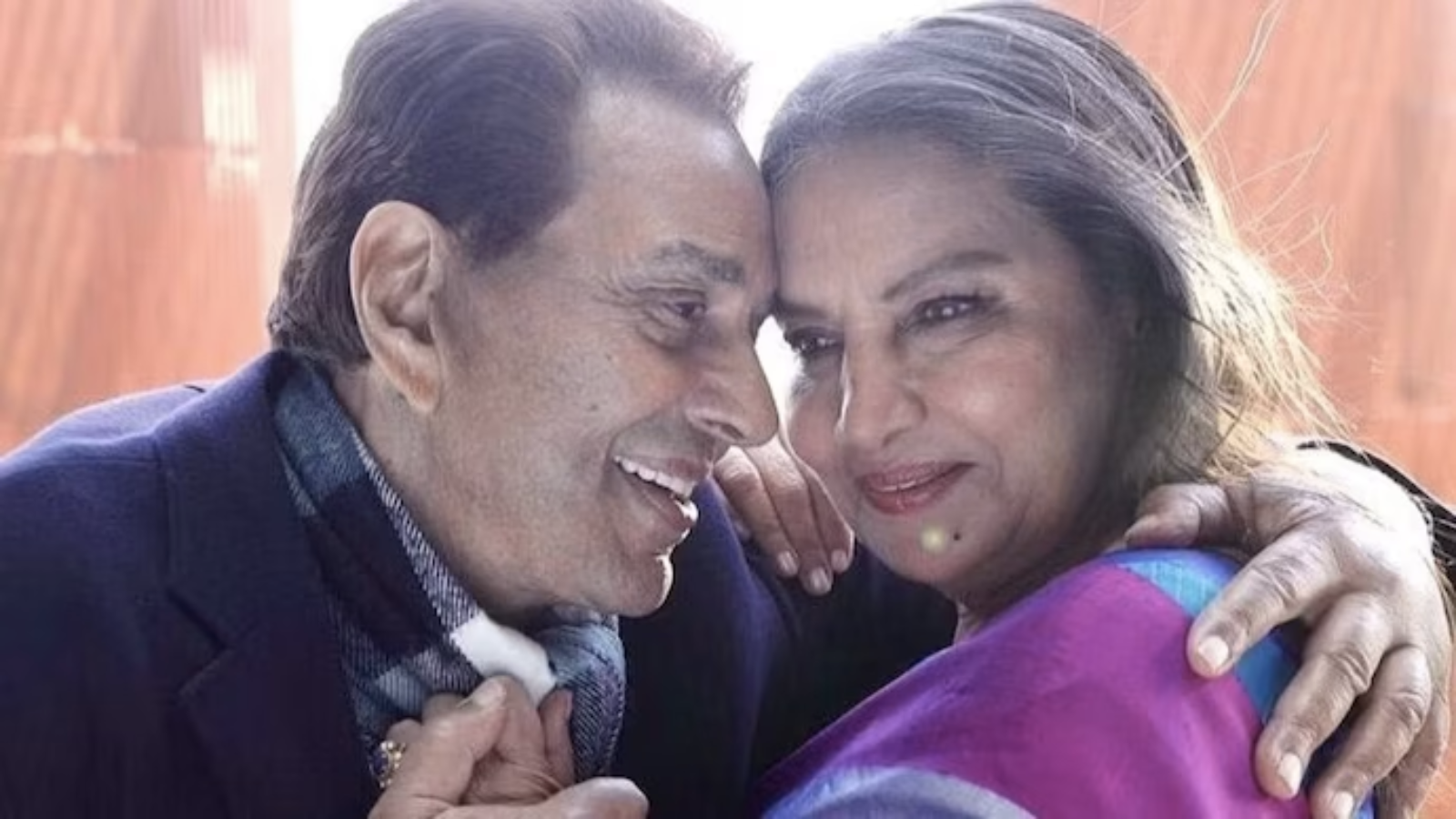 Dharmendra and Shabana Azmi